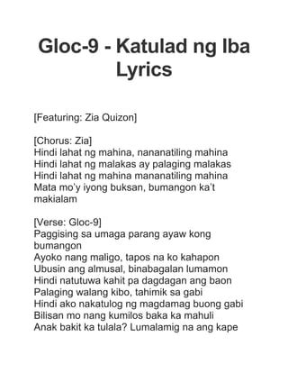 nang sumilip ang pasas|Gloc.